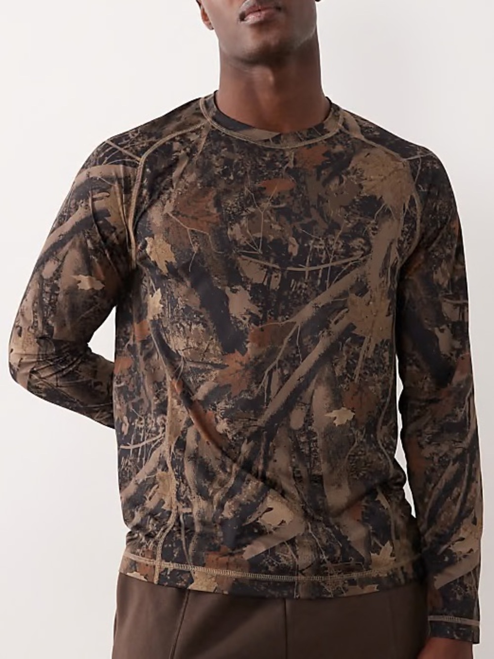 Active by Abercrombie YPB sweatWIK Long-Sleeve Tee - Camo
